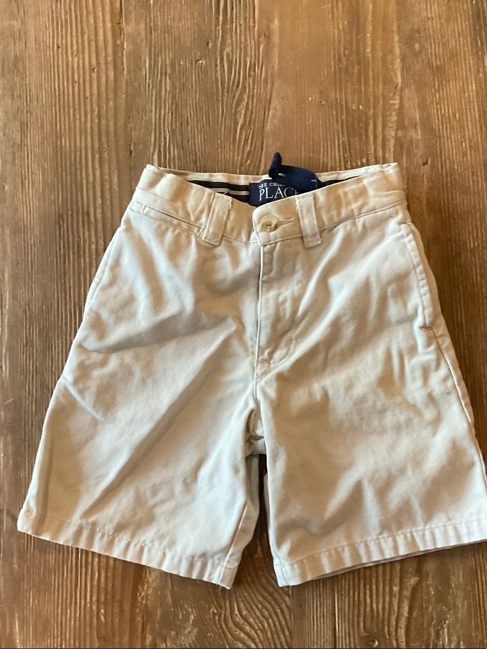 The Children's Place Cream Kids Flat-Front Shorts